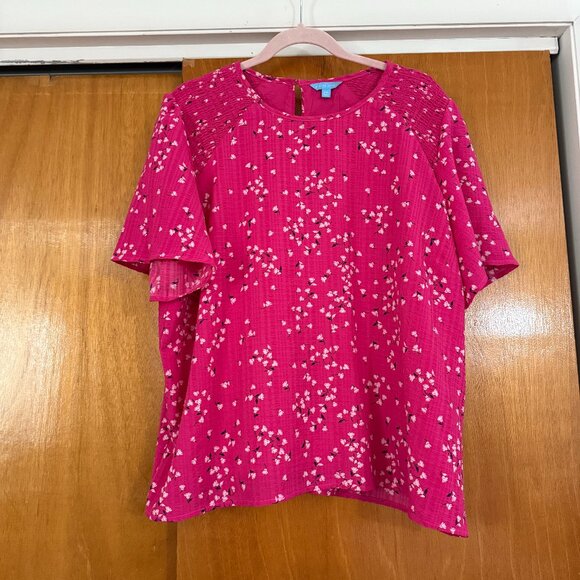 Draper James Ladies' Flutter Sleeve Blouse -- Size XXL - Picture 1 of 4